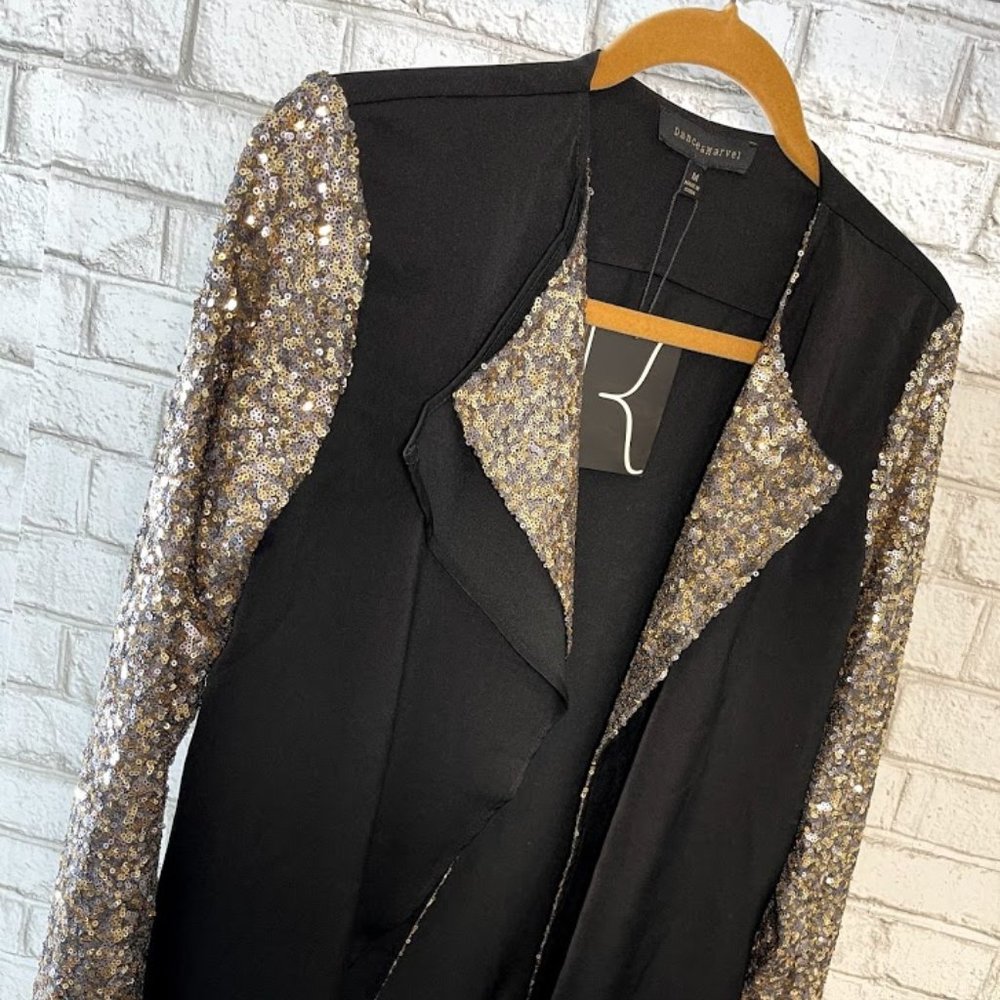 Dance & Marvel Black Sequins Jacket